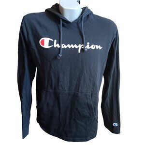 Medium Mens Champion Black Hoodie Sweatshirt M Authentic Athleticwear
